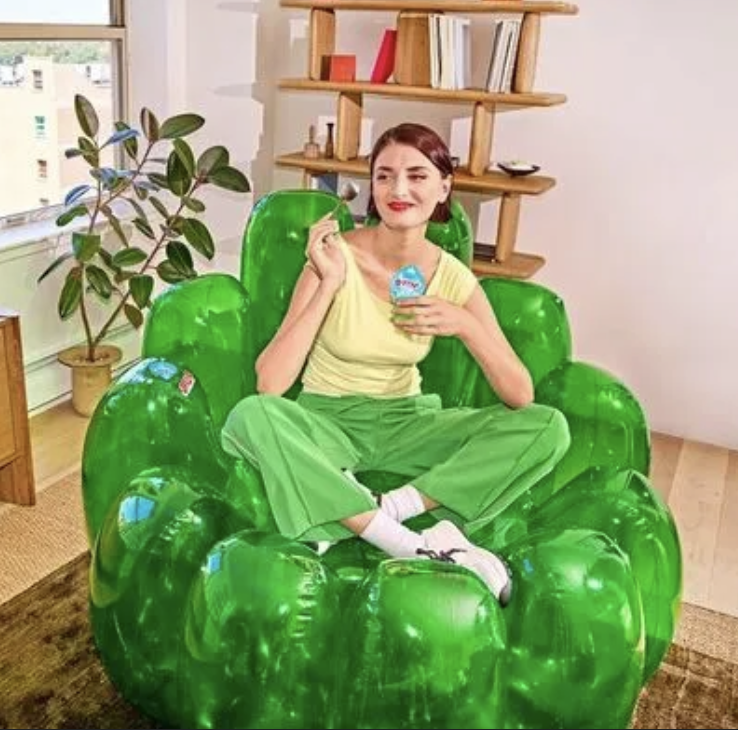 Jello chair, by Heinz Kraft Company, @AMAZON
